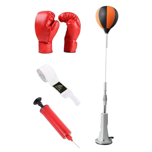 Menolana Boxing Reaction Ball Adjustable Hand Eye Coordination Training with Air Pump Punch Practice Workout Punching Ball Boxing Gear, for Adults