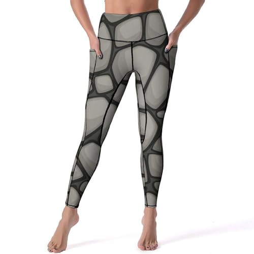 Leggings pour fitness gainant Pierre Grise pantalon de yoga anti-transpiration