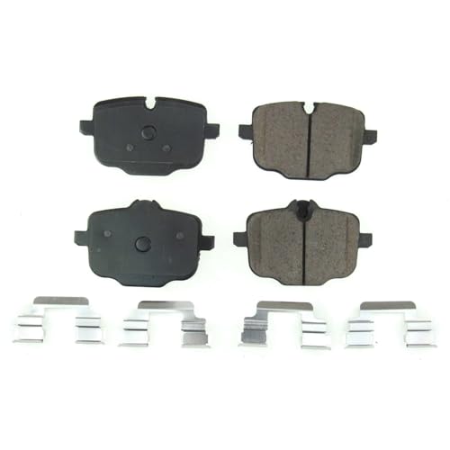 Image of PowerStop Rear Brake Pads for BMW 530e 2018-22 |530e xDrive 2018-23 |530i 2017-23 |530i xDrive 2017-23 |540d xDrive 2018 |BMW 540i 2017-23 - Z17 Ceramic Brake Pads with Installation Hardware, 17-1850