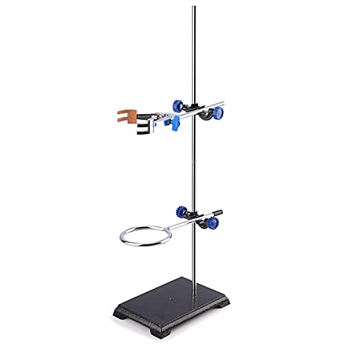 Ensemble de support de laboratoire en acier inoxydable FunChem haute stabilité avec anneau