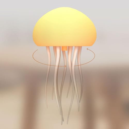 Veilleuse méduse RVB commande vocale et lampe de chevet rechargeable type-C - 4