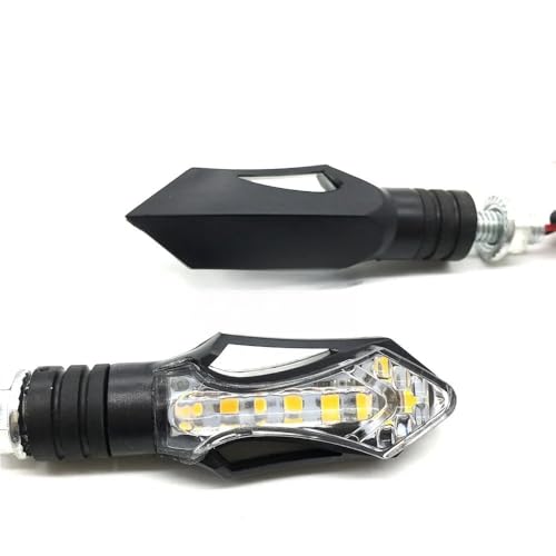 Clignotant pour moto ampoule de moto lumières ambre et lampe coque noire