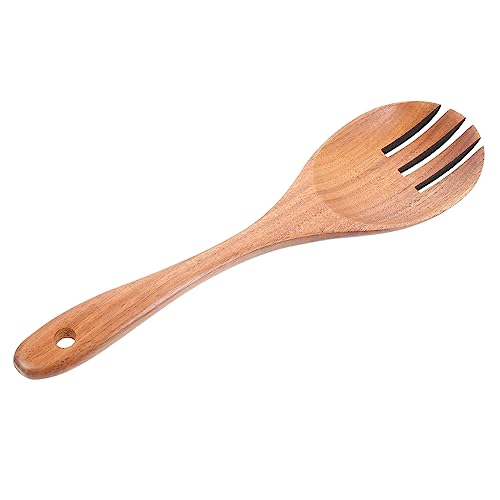 Wooden Salad Serving Fork for Fruit and Salad, Portable
