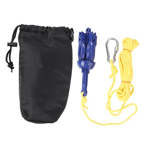 Kisangel Folding Kayak Anchor Durable Tins Design for Canoes Sailboats and Motorboats Compact Easy to Carry for Better Horizontal Drag Rivers Lakes Oceans