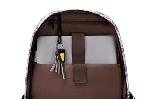 Wadirum Kinder Niedlich Schule Buchtasche Leichtgewicht Rucksack für Kinder Hund