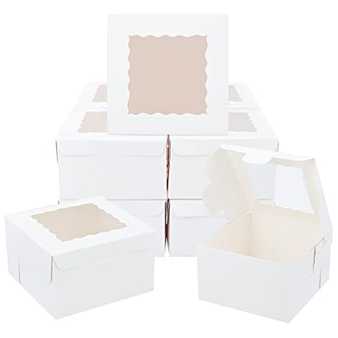 Cajas de panadería NBEADS con ventana transparente Cover