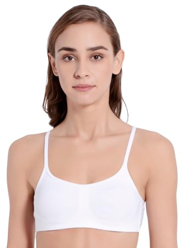 Image of Jockey SS12 Women's Wirefree Non Padded Super Combed Cotton Elastane Stretch Full Coverage Beginners Bra with Adjustable Straps (Pack of 2)