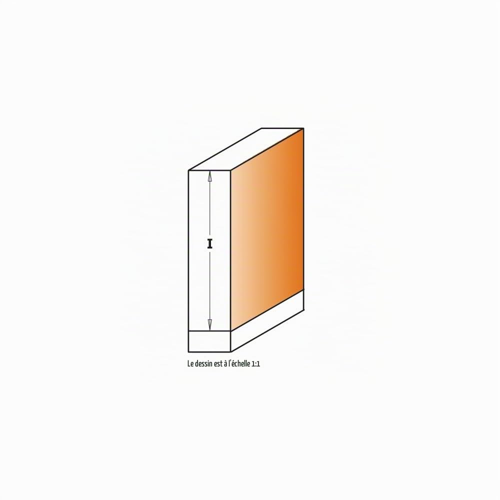 CMT ORANGE TOOLS 706.127.41B FRAISE À AFFLEURER 2 ROUL. HW Z2+2 S=6 D=12.7X25.4X80