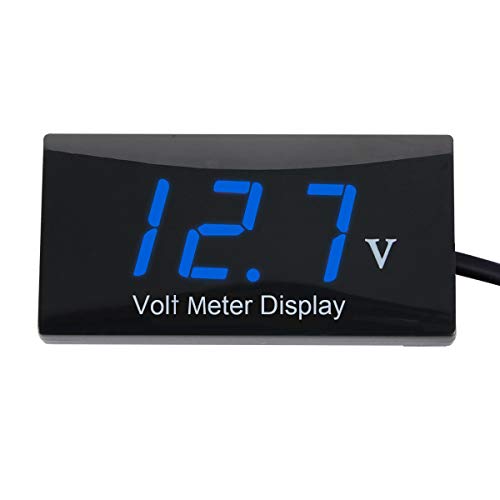 Zealforth DC 12V Digital Voltmeter - LED Display Voltage Volt Meter Gauge
