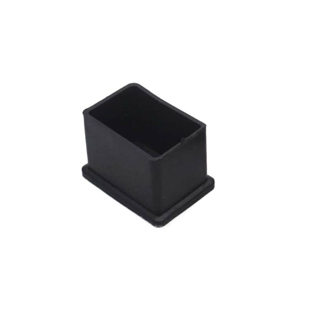 HYQOUKLR Silicone Chair Leg Cover Caps, Chair Leg Covers 8Pcs Silicone Square/Rectangle Multiple Sizes Black/Transparent Non-Slip(Rectangle-30x40mm-01)