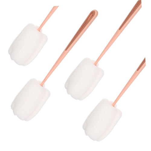 COLLBATH 4pcs Cup Brush Long-Handle Cup Cleaning Bottle Cleaner Bottle Cleaning Brush Bottle Brush Scrub Brushes for Cleaning Glasses Cleaner Long Handle Brush Pink Stuff Cleaner Pp