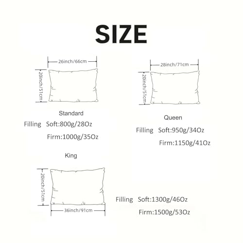 Set 2 Almohadas de grano de trigo sarraceno 20x26 cm firmes miniatura 4