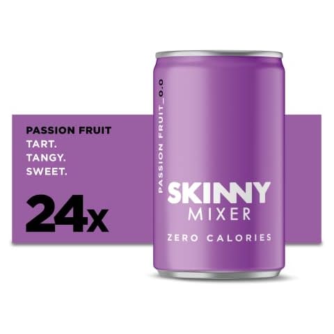 Skinny Mixer Passion Fruit 24 x 150ml cans (3 packs of 8 cans) Cover