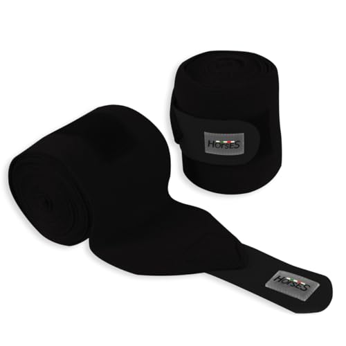 Horses Fasce Riposo Lux Paia (Nero)