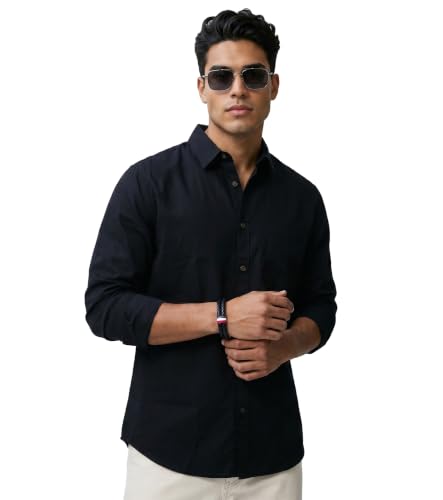 Image of Amazon Brand - INKAST Men Solid Cotton Shirt | Casual Wear | Basic Essential Plain Everyday & Office Wear | Full Sleeve | Regular Fit