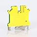 10Pcs DIN Rail Mounted Ground Circuit Connection Terminal Block Screw Clamp Connector (USLKG5N)