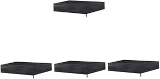 Housoutil Beach Toys 4pcs Sandbox Bunker Cover Sandbox Toys Outdoor Playsets Outside Toys for Sand Toy Cover Beach Sandbox Canopy Sandbox Cover with Drawstring Sandpit Pool Cover Child Black