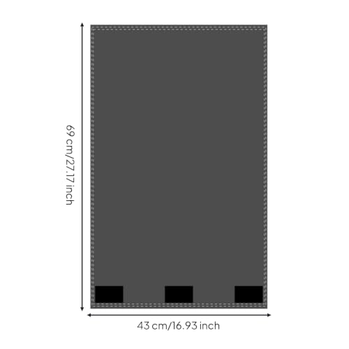 Protector de cabeza para reclinable funda rectangular gris oscuro 8