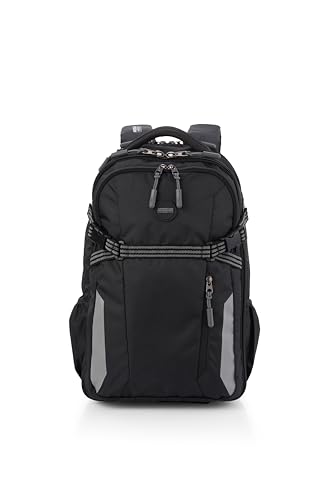 Image of American Tourister Magna Pace | 40 Ltrs | 2 Compartments | Bottle Pocket | Ergonomic Padded Back Panel & Shoulder Straps | Outdoor Laptop Backpack | 1 Year International Warranty | Black