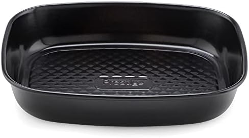 Prestige Inspire Large Roasting Tin Non Stick - Deep Roasting Tray with CushionSmart Base 34 x 30cm, Freezer & Dishwasher Safe, Durable Carbon Steel Bakeware
