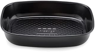 Prestige Inspire Large Roasting Tin Non Stick - Deep Roasting Tray with CushionSmart Base 34 x 30cm, Freezer & Dishwasher Safe, Durable Carbon Steel Bakeware