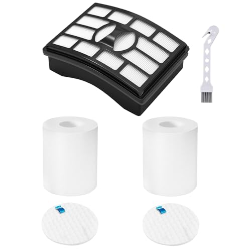 1+2 Vacuum Filter Replacement for Shark Rotator Pro Lift-Away NV500 Series – NV500, NV501, NV502, NV503, NV505, NV510, NV520, NV552, UV560, NV642, ZU780, ZU782, ZU785, Part XFF500 XHF500