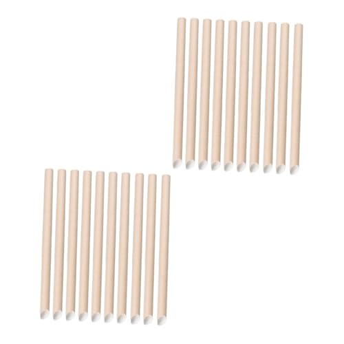 100 pitillos desechables de papel kraft biodegradables miniatura 1