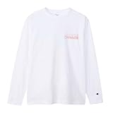 [チャンピオン] ロングTシャツ 長袖 丸首 綿100% グラフィックロゴプリント ロングスリーブTシャツ ベーシック C3-Z412 メンズ ホワイト
