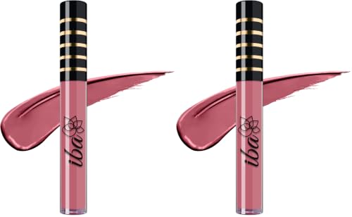 Image of Iba Maxx Matte Liquid Lipstick- Perky Pink | Infused with Vitamin E & Almond Oil | Transfer Proof & Long Lasting | Waterproof & Smudge Proof | Velvet Matte Finish & Highly Pigmented | Lightweight & Comfortable | Non-Sticky and Non-Drying | Lip Makeup | 2.6ml