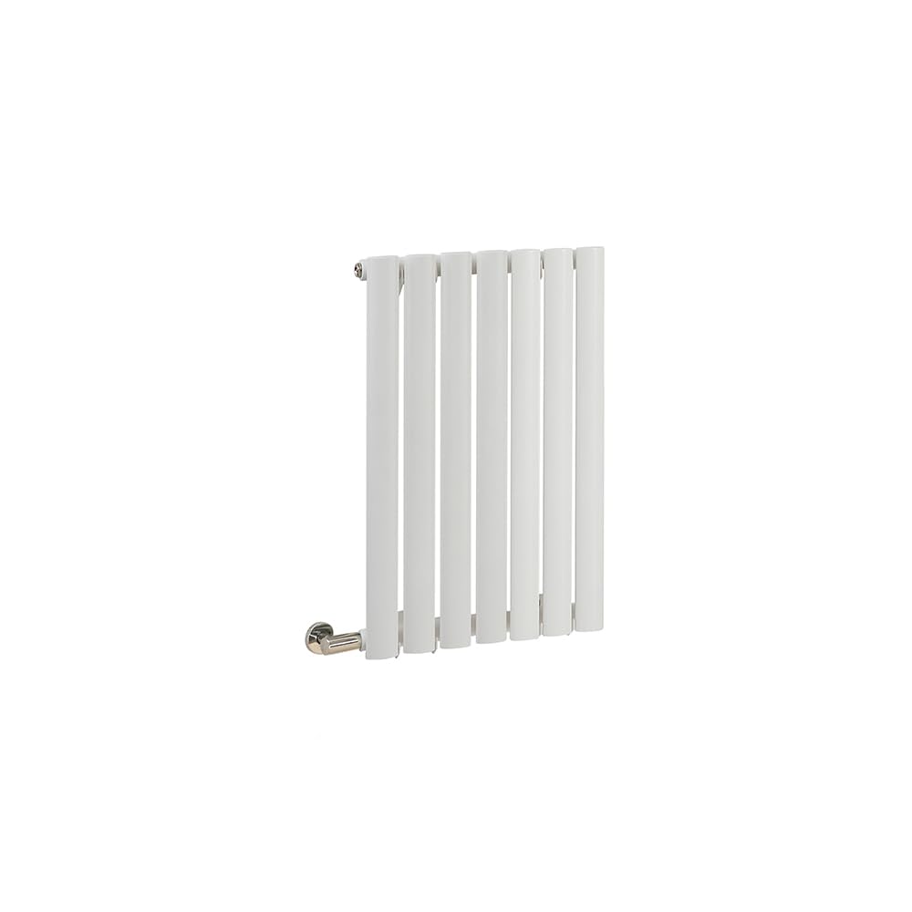 Milano Aruba 400W White Horizontal Single Oval Panel Electric Radiator Cable Cover - 635mm x 413mm