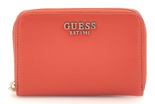 Portefeuille GUESS Laurel rouge corail idéal pour organiser votre sac au quotidien