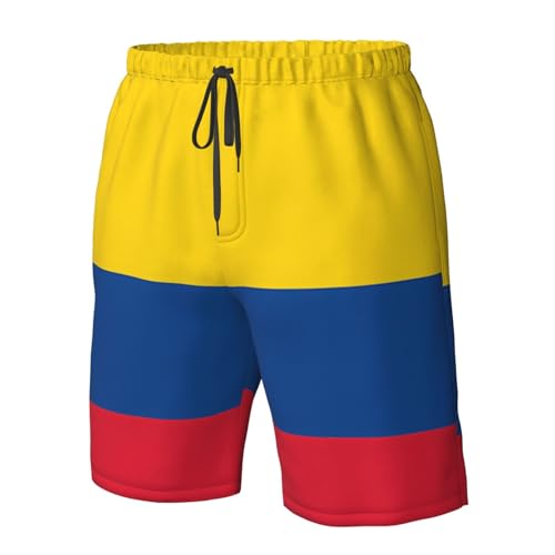 Colombian Colombia Flag Men's Quick Dry Swim Trunks Summer Beach Board Shorts Swimming Swimwear4