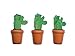 3x Cactus casa delle bambole casa delle bambole bambola singolo stelo accessori cactus impianto