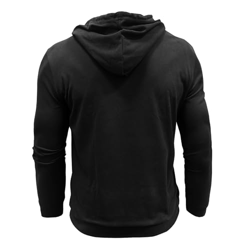 Mens Thin Hoodies Sweatshirt Button Up Drawstring Pullover Hooded Lightweight Long Sleeve Casual Tops with Pocket4