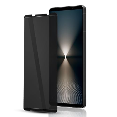 JACRON 360度 覗き見防止フィルム Xperia 1 VI ガラスフィルム 覗き見防止 360 エクスペリア 1 VI SO-51E フィルム【プライバシー/のぞき見防止/上下左右 見えない】硬度9H 耐衝撃 飛散防止 Xperia 1 VI SO