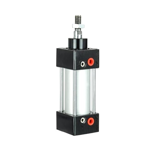 Cylindre pneumatique double action avec course fluide et biellette haute résistance