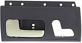Garage-Pro Interior Door Handle Compatible with 2003-2011 Lincoln Town Car Front, Driver Side Black Bezel with Chrome/Gold Lever