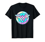 DC Comics Wonder Woman Rainbow Tie Dyed Superhero Badge T-Shirt