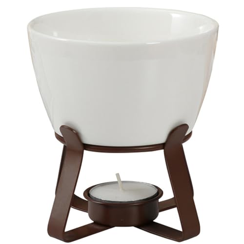 Reviews de Fondues de chocolate que Puedes Comprar On-line. 46 Hbbgdiy Juego de Fondue de Chocolate Mini Olla Fondue cerámica con 2 Tenedores 300 ml Olla para derretir Chocolate para Queso Mantequilla Postre Fiesta Cumpleaños Hogar Picnic...