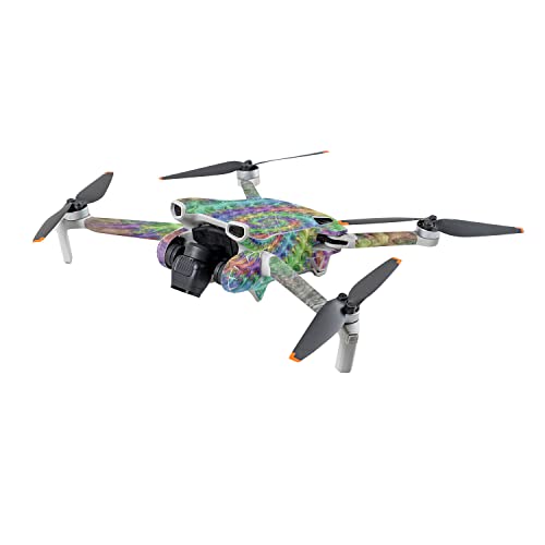 Image of MightySkins Carbon Fiber Skin Compatible with DJI Mini 3 - Tripping | Protective, Durable Textured Carbon Fiber Finish | Easy to Apply | Made in The USA