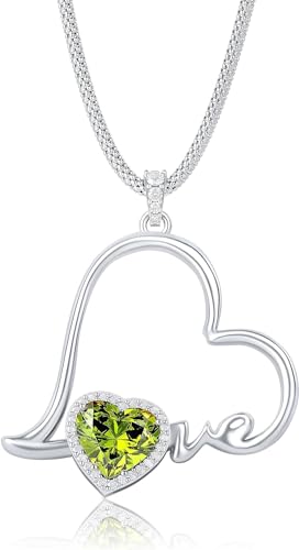 Infinity Heart Birthstone Necklace