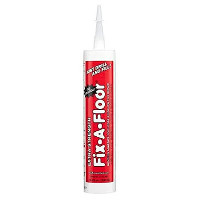 The Original Fix-A-Floor Loose Tile Repair Adhesive - Tile, Porcelain, Ceramic, Marble, Stone & Wood Floor Repair Adhesive - Custom Tip for All Grout Sizes – 10.1 oz
