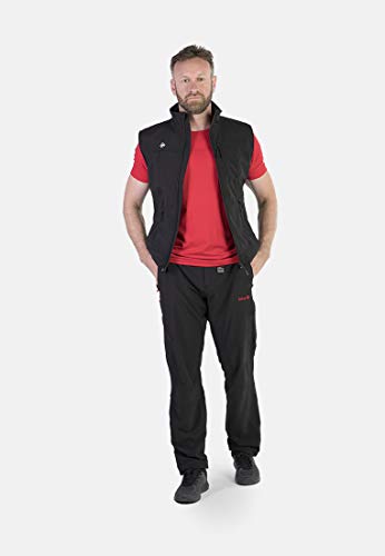 IZAS Sander Stretch Pant, Uomo, Nero Rosso, XS