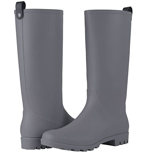 Image of Asgard Women's Tall Rain Boots Waterproof Knee High Rainboots Rubber Wellies