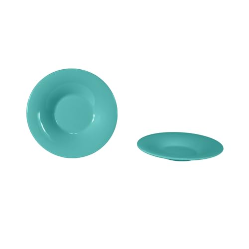 FSE CR5810GR Pasta Bowl, 12 oz., 10-1/4" Dia., Round, Break-Resistant, Dishwasher Safe, Melamine, Green, BPA Free, NSF, Pack of 12