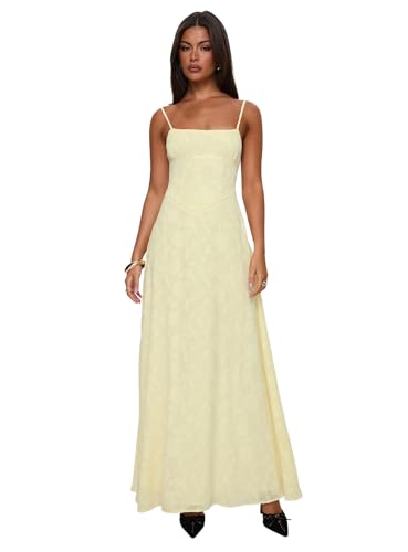 Princess Polly South of France Maxi Dress Yellow