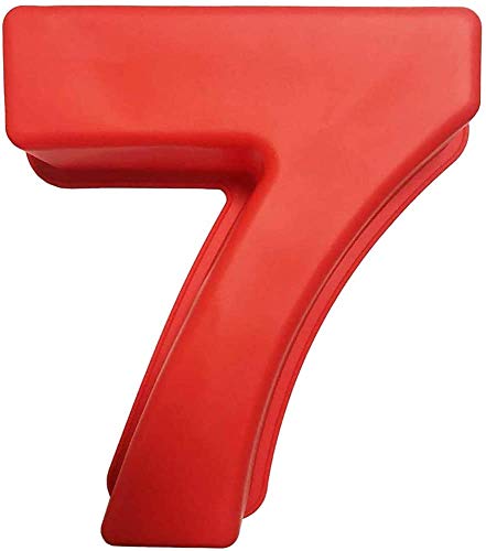 Silicone Number Cake Mold, Large Number Cake Baking Pan Mold for Birthday and Wedding Anniversary, Silicone 3D Cake Mold, 10.2 x 8.7 x 2.4 Inch (7)