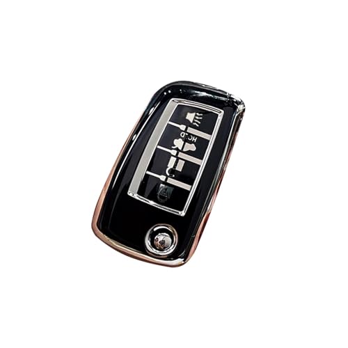 �L�[�V�F�� For For Murano For MAXIMA For ALTIMA For Juke For Micra For Tiida For Pulsar 2014-2018 2 3 4�{�^���Ԃ̃L�[�J�o�[�P�[�X(Black4)