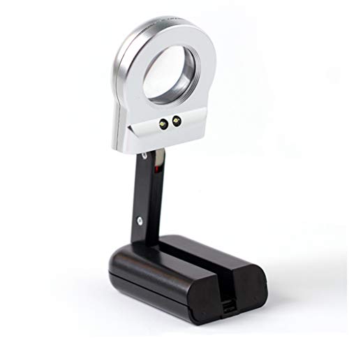Loupe d'observation mini portable 16x LIBINFAN avec éclairage LED pour bureau