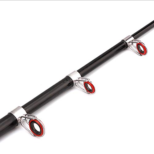 Walmeck – Vara de pesca telescópica portátil de 1,0 m – 2,3 m retrátil ultraleve de fibra de vidro